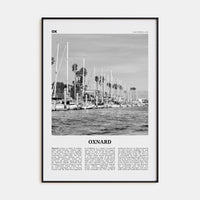 Oxnard Poster None / 8x12 in Nbourhood Travel B&W Poster