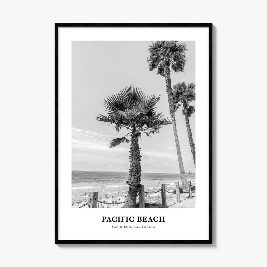 Pacific Beach Classic No 1 Poster, framed poster mockup