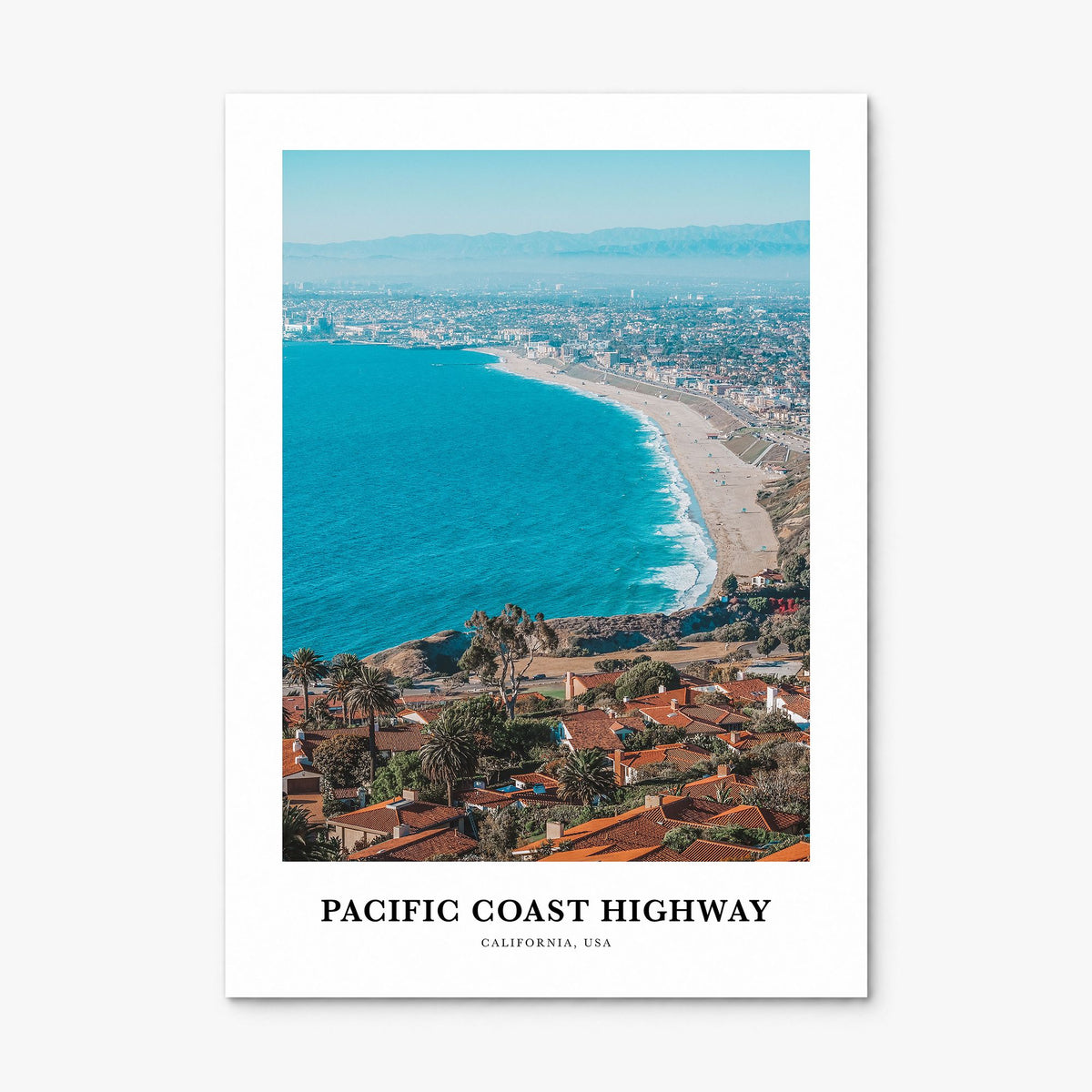Pacific Coast Highway Classic Poster, print only (unframed)