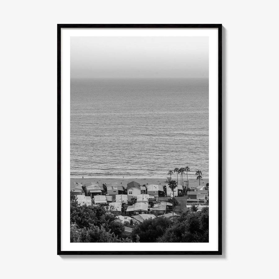 Pacific Palisades Photo Poster, framed poster mockup, white border