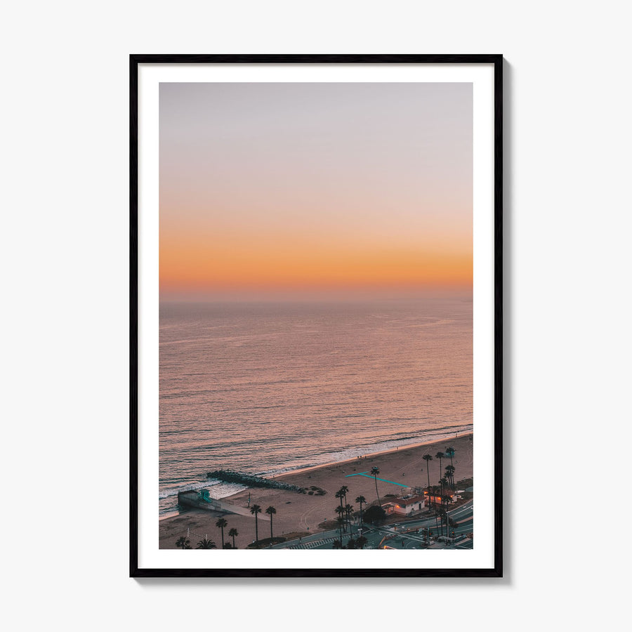 Pacific Palisades Photo No 5 Poster, framed poster mockup, white border