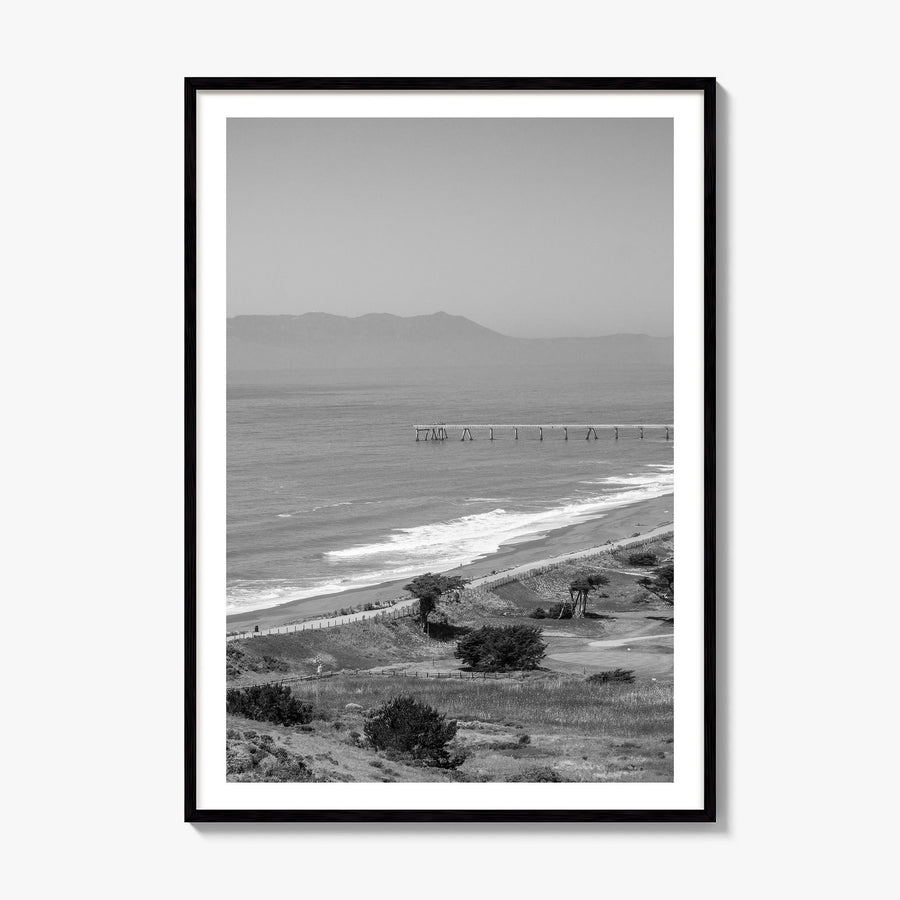 Pacifica Photo Poster, framed poster mockup, white border