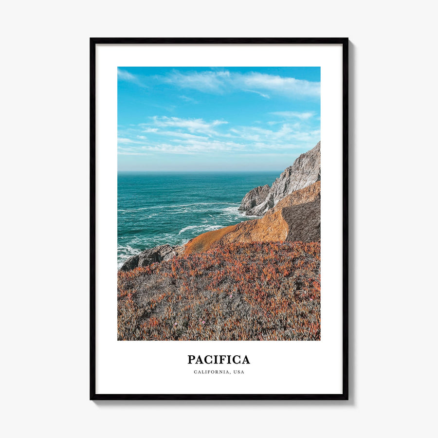 Pacifica Classic No 2 Poster, framed poster mockup