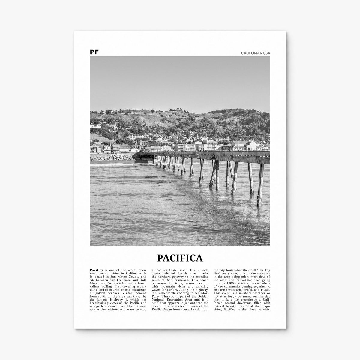 Pacifica Newspaper No 2 Poster, print only (unframed)