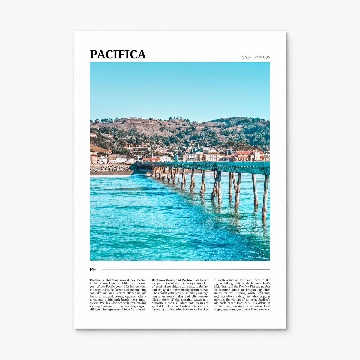 Pacifica Travel No 1 Poster, print only (unframed)