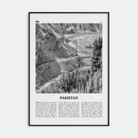 Pakistan No 2 Poster None / 8x12 in Nbourhood Travel B&W Poster