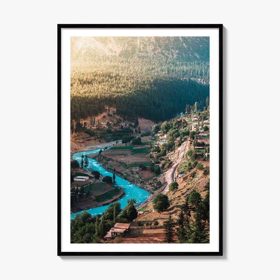 Pakistan Photo Poster, framed poster mockup, white border