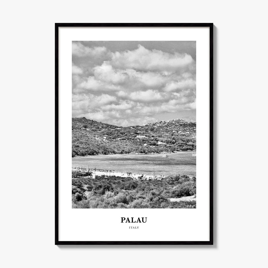 Palau, Italy Classic Poster, framed poster mockup