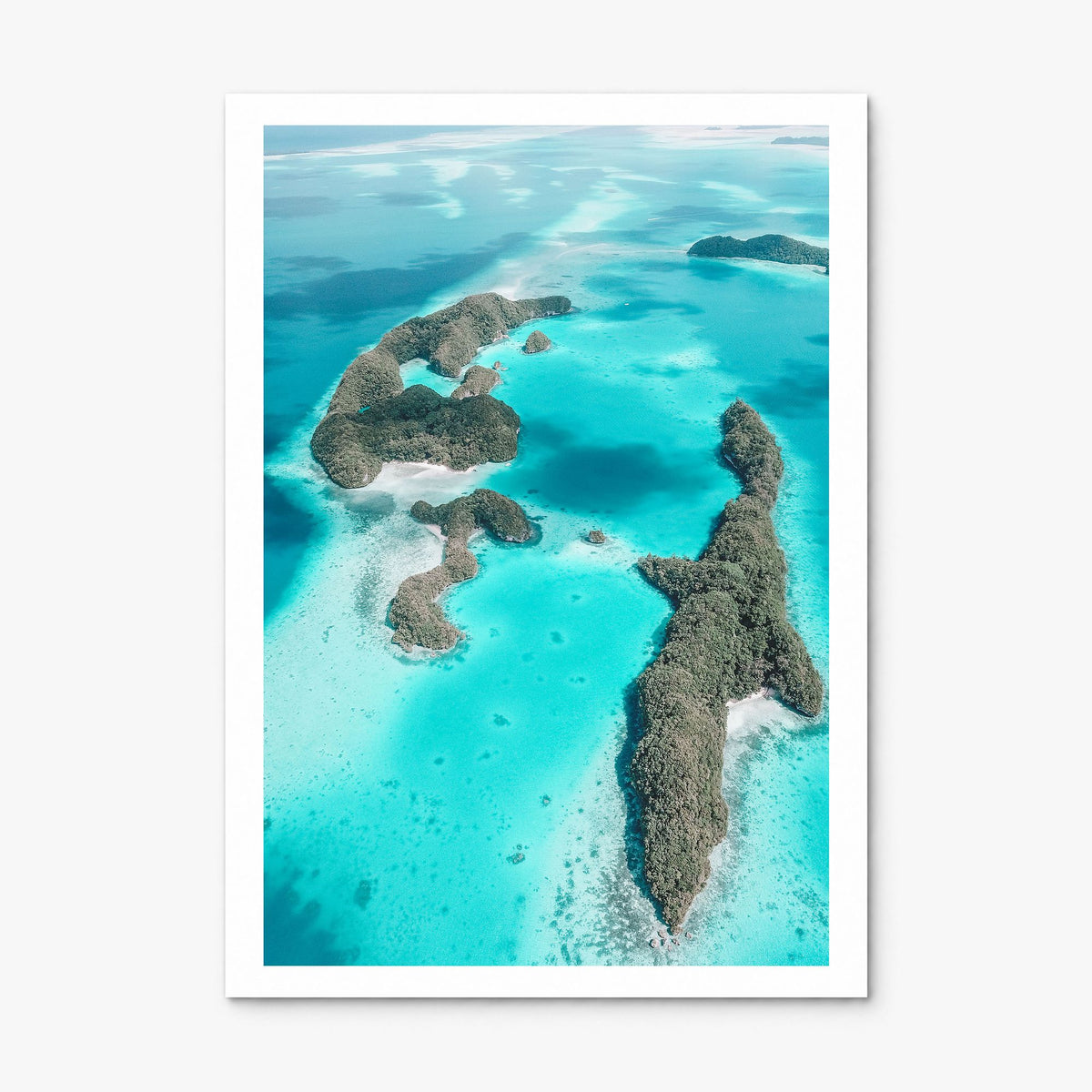 Palau Photo Poster, print only (unframed), white border