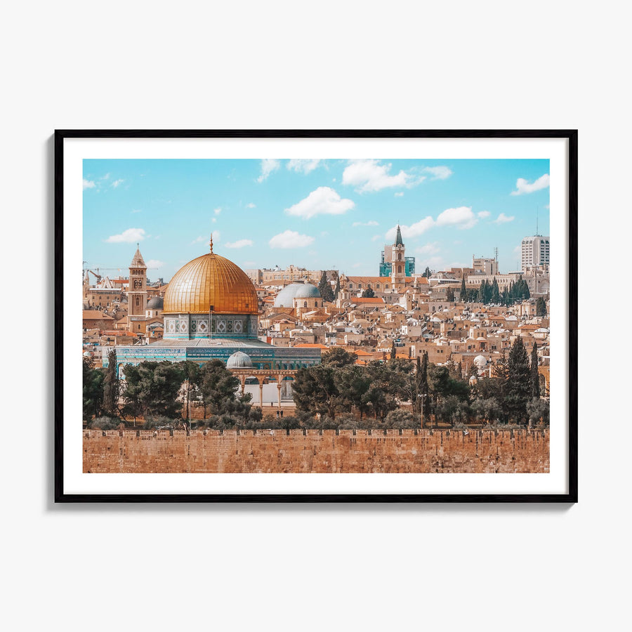 Palestine Photo Poster, framed poster mockup, white border