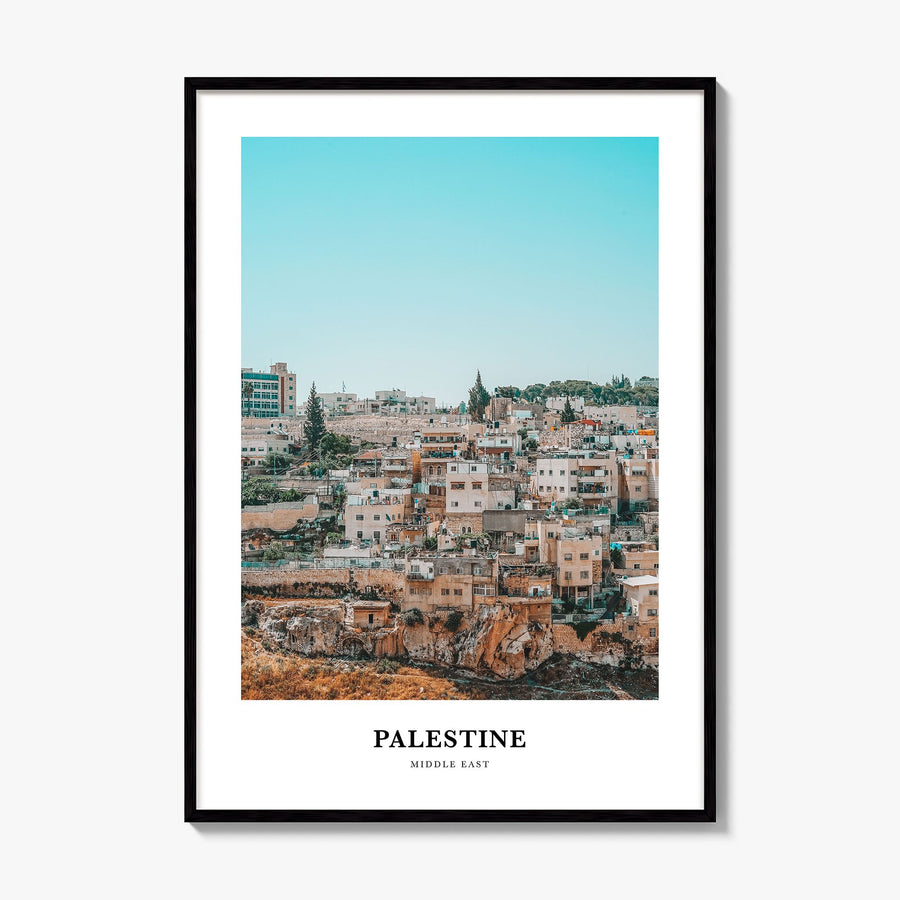 Palestine Classic No 3 Poster, framed poster mockup