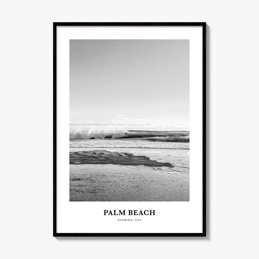 Palm Beach, Florida Classic Poster, framed poster mockup