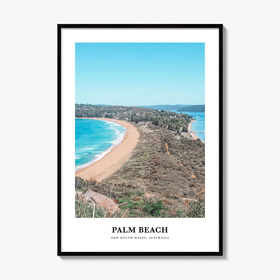 Palm Beach, New South Wales Classic Poster, framed poster mockup
