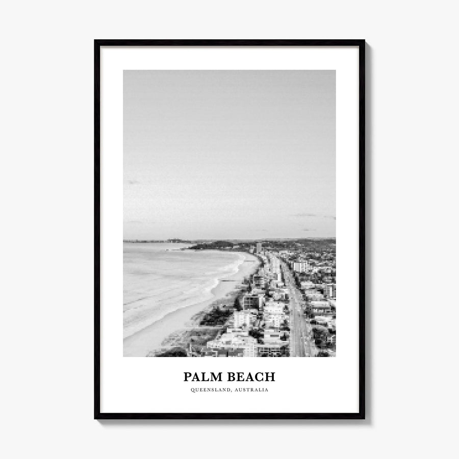 Palm Beach, Queensland Classic Poster, framed poster mockup