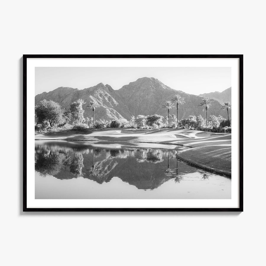 Palm Desert Photo Poster, framed poster mockup, white border