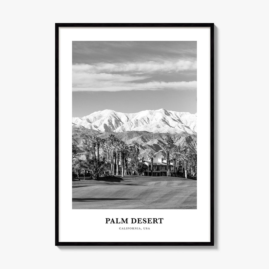 Palm Desert Classic Poster, framed poster mockup