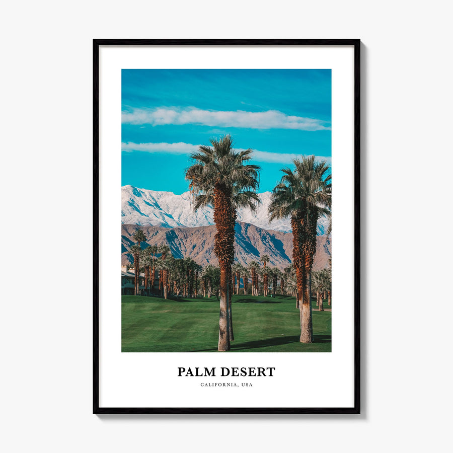 Palm Desert Classic Poster, framed poster mockup