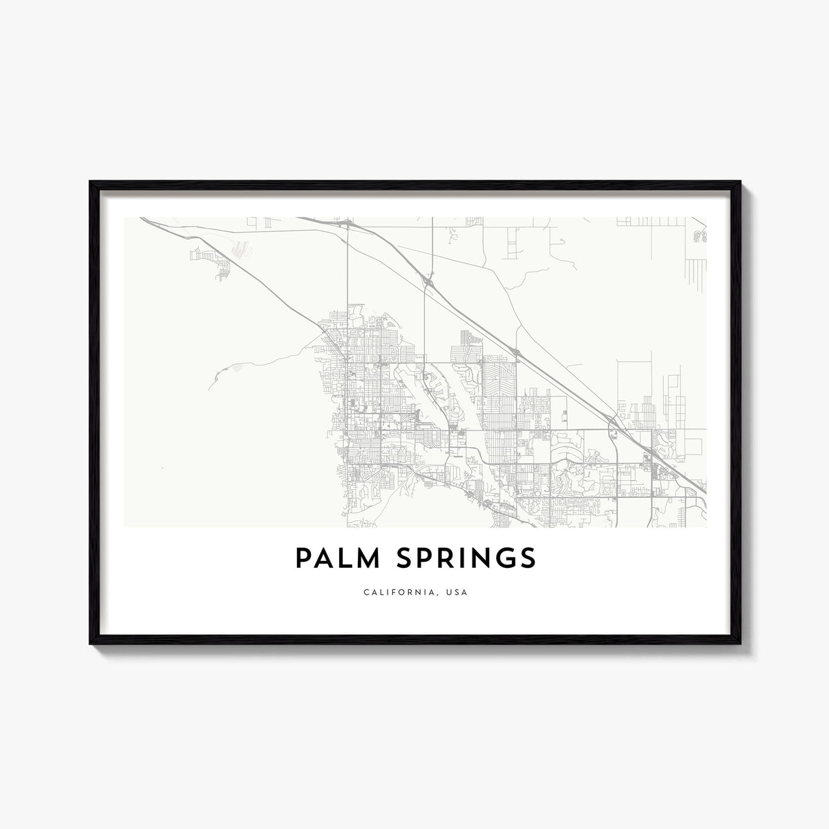Palm Springs Map Poster