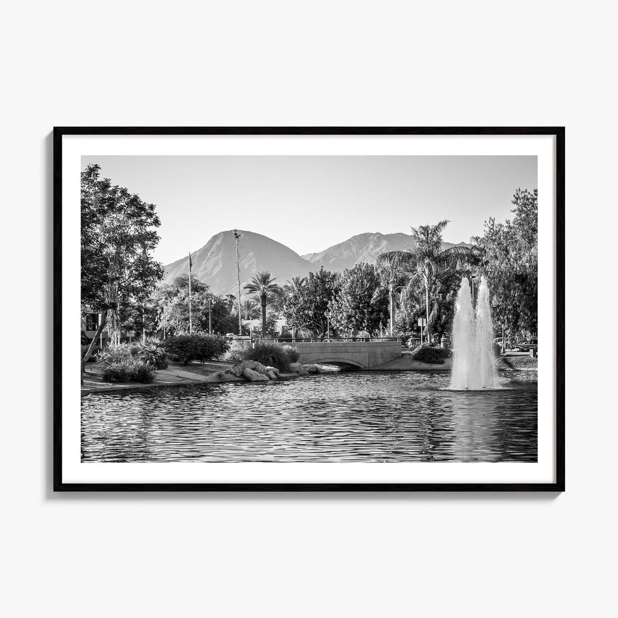 Palm Springs Photo Poster, framed poster mockup, white border