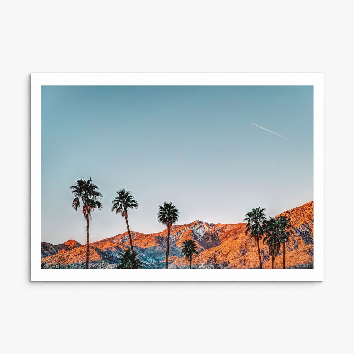 Palm Springs Photo Poster, print only (unframed), white border