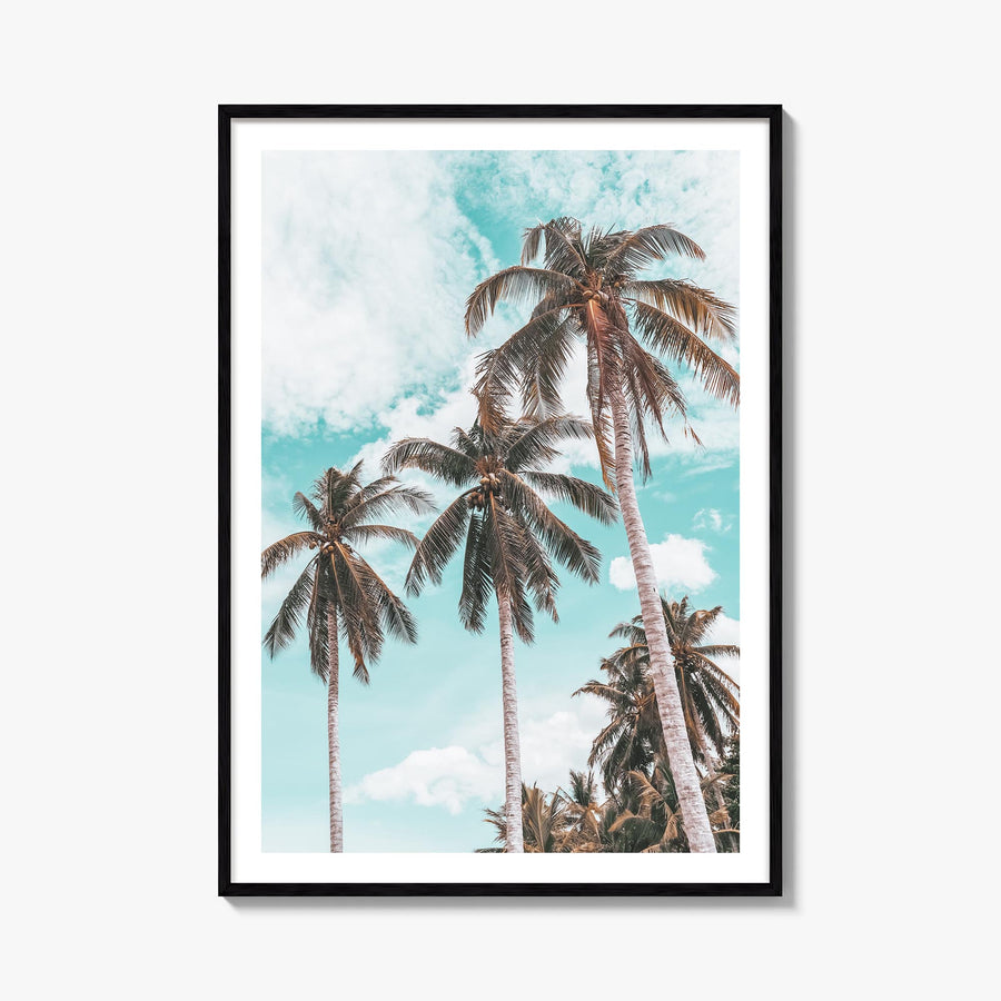 Palm Springs no. 2 colorful photo poster of California, USA – vertical wall art, unframed print shown in interior mockup
