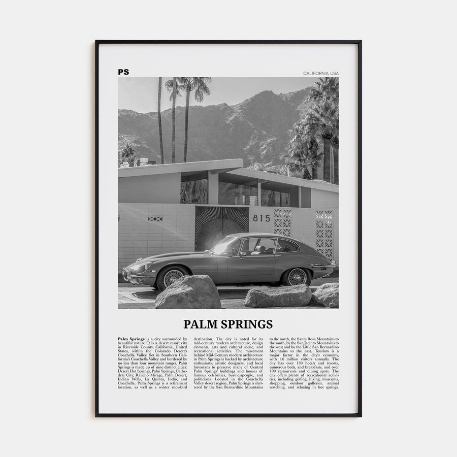 Palm Springs No 2 Poster None / 8x12 in Nbourhood Travel B&W Poster