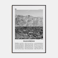 Palm Springs No 3 Poster None / 8x12 in Nbourhood Travel B&W Poster