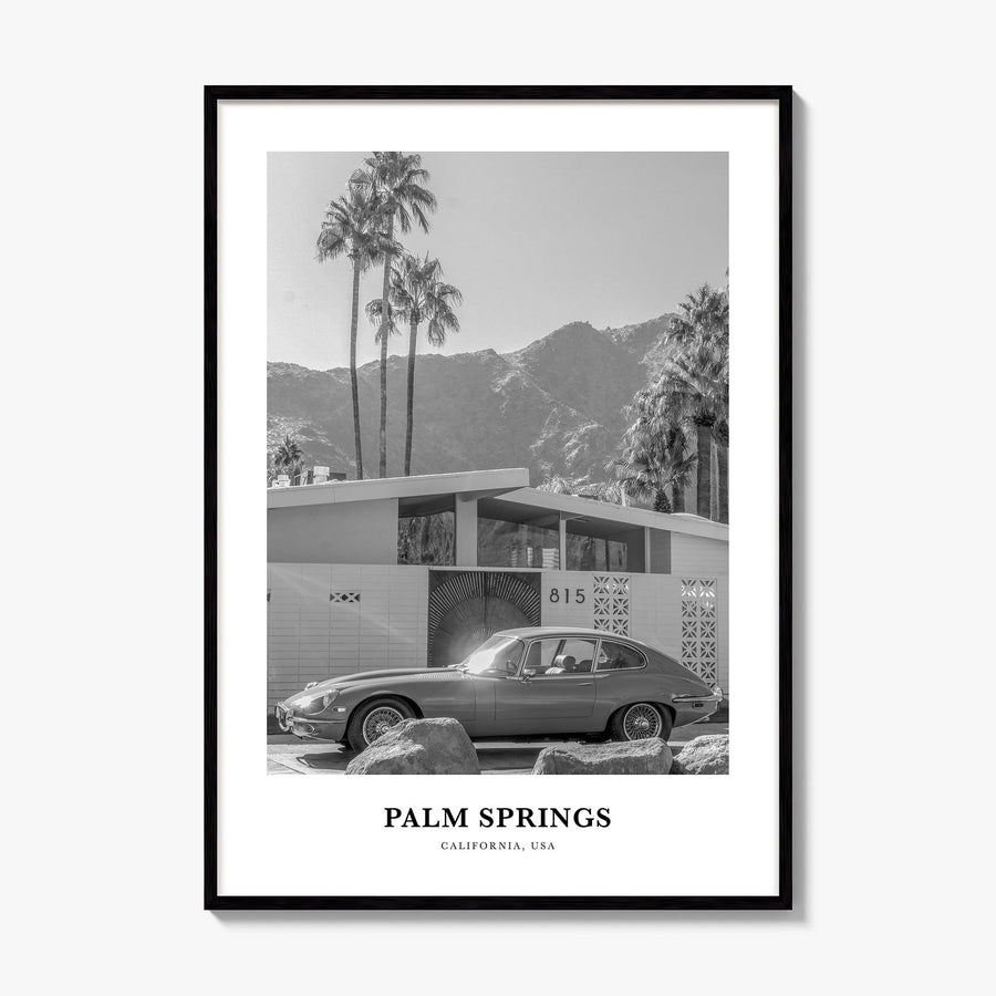 Palm Springs Classic No 1 Poster, framed poster mockup