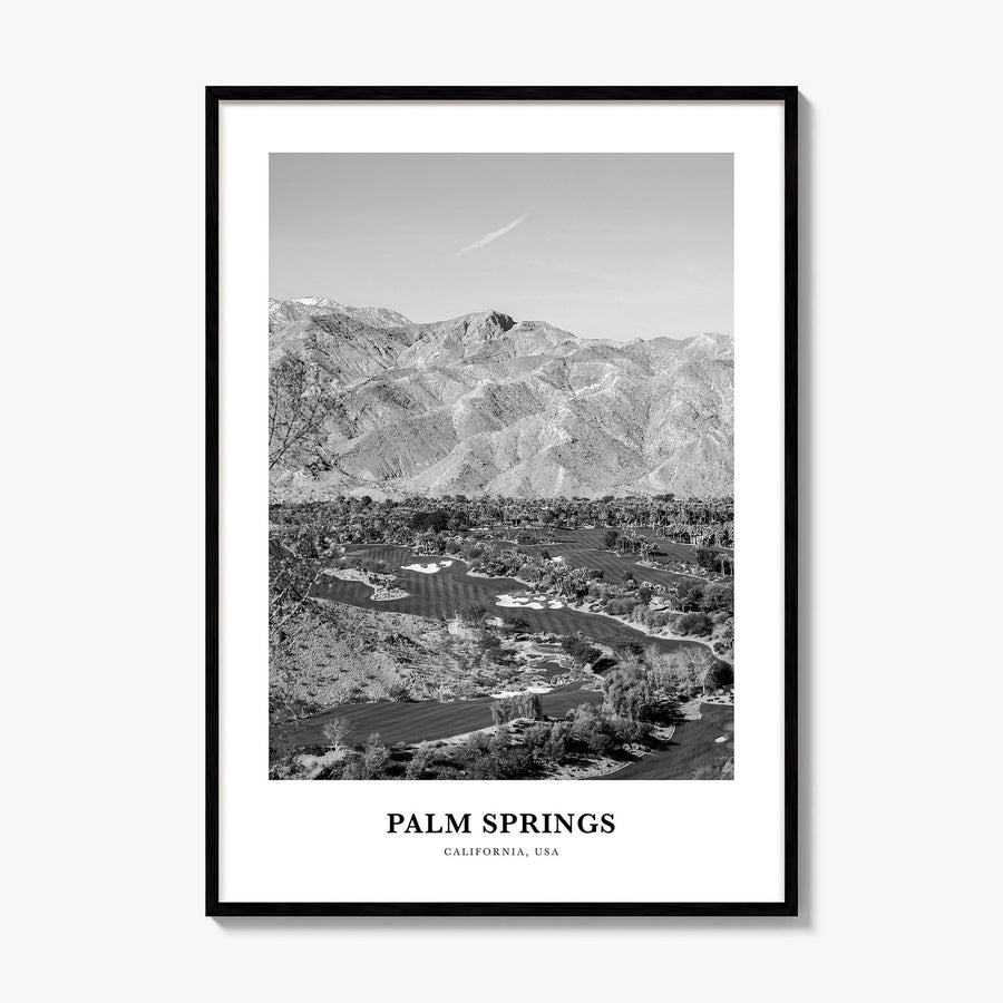 Palm Springs Classic No 2 Poster, framed poster mockup