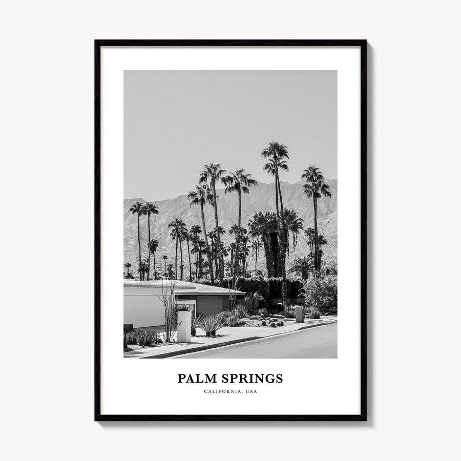 Palm Springs Classic No 3 Poster, framed poster mockup