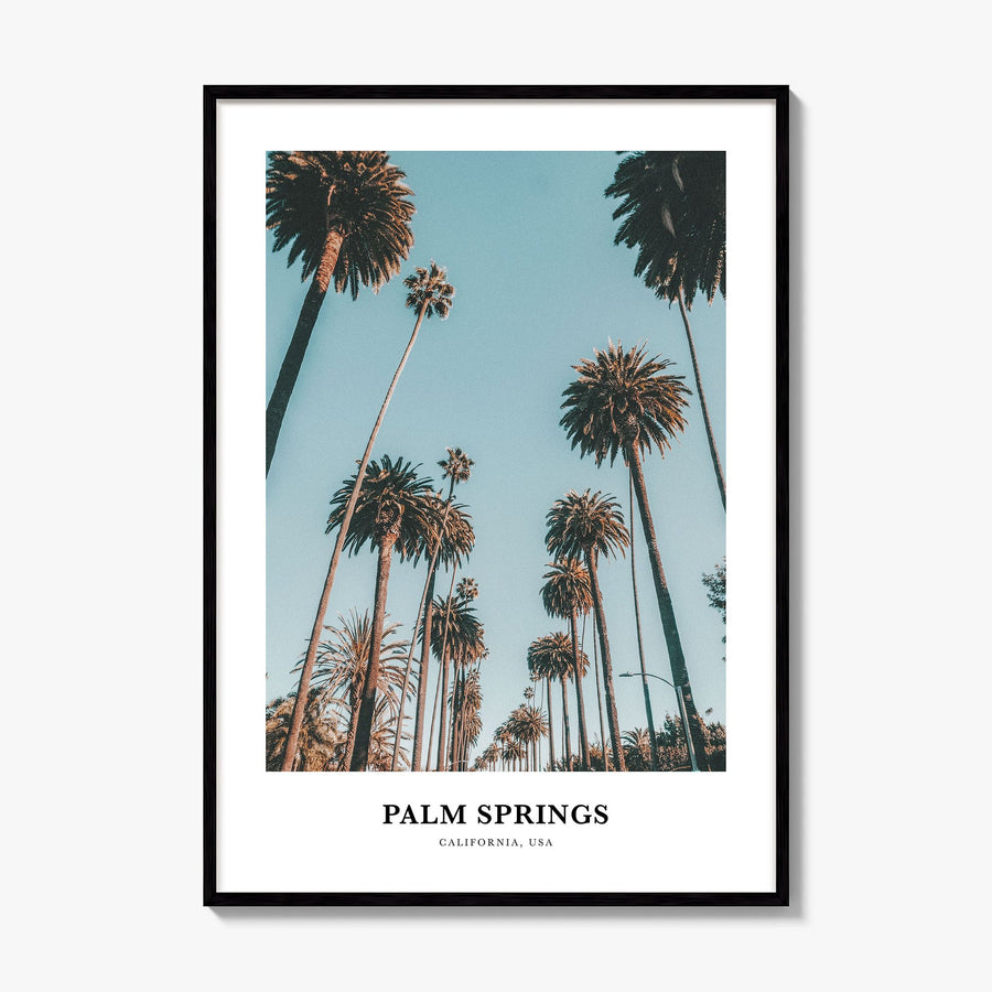 Palm Springs Classic No 1 Poster, framed poster mockup