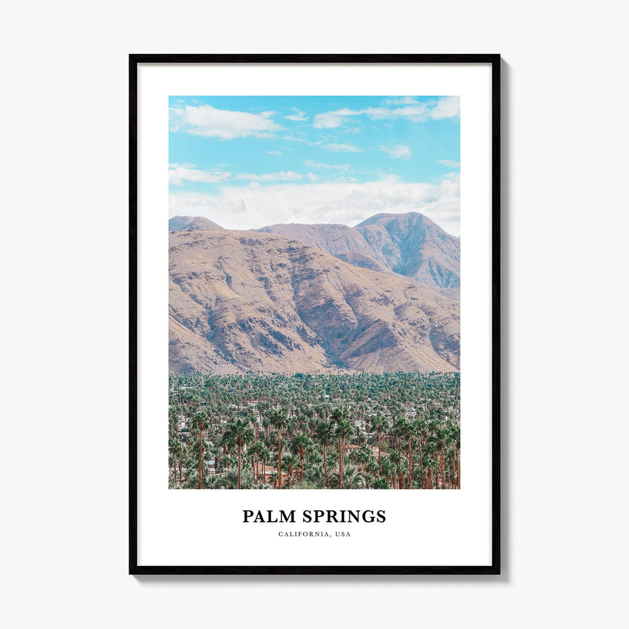 Palm Springs Classic No 2 Poster, framed poster mockup