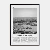 Palma de Mallorca No 1 Poster None / 8x12 in Nbourhood Travel B&W Poster