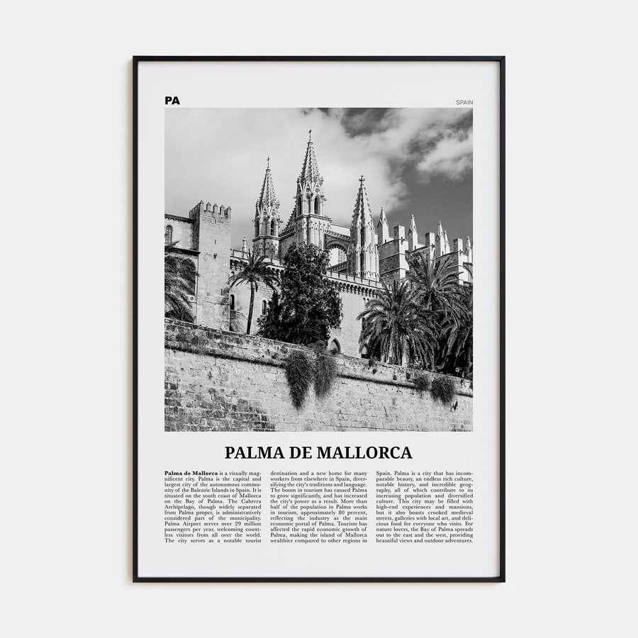 Palma de Mallorca No 2 Poster None / 8x12 in Nbourhood Travel B&W Poster