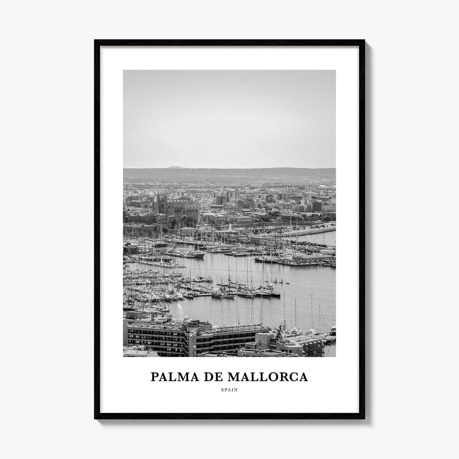 Palma de Mallorca Classic No 2 Poster, framed poster mockup
