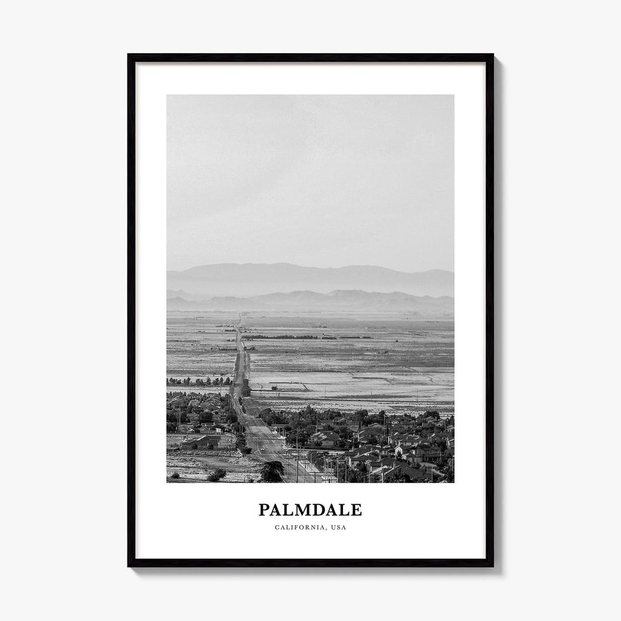 Palmdale Classic Poster, framed poster mockup