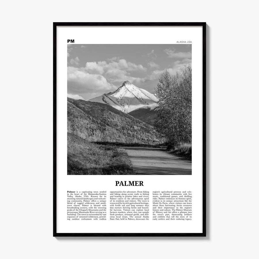 Palmer Newspaper Poster, framed poster mockup