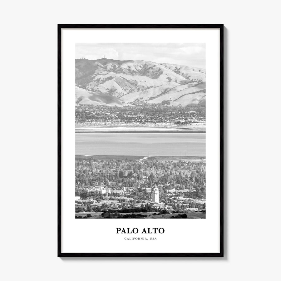 Palo Alto Classic Poster, framed poster mockup