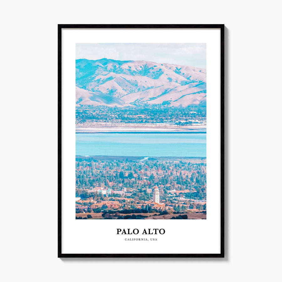 Palo Alto Classic Poster, framed poster mockup