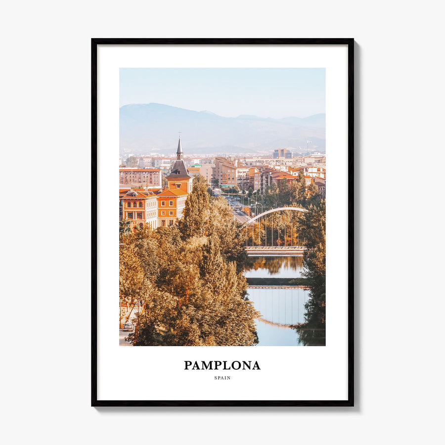 Pamplona Classic Poster, framed poster mockup