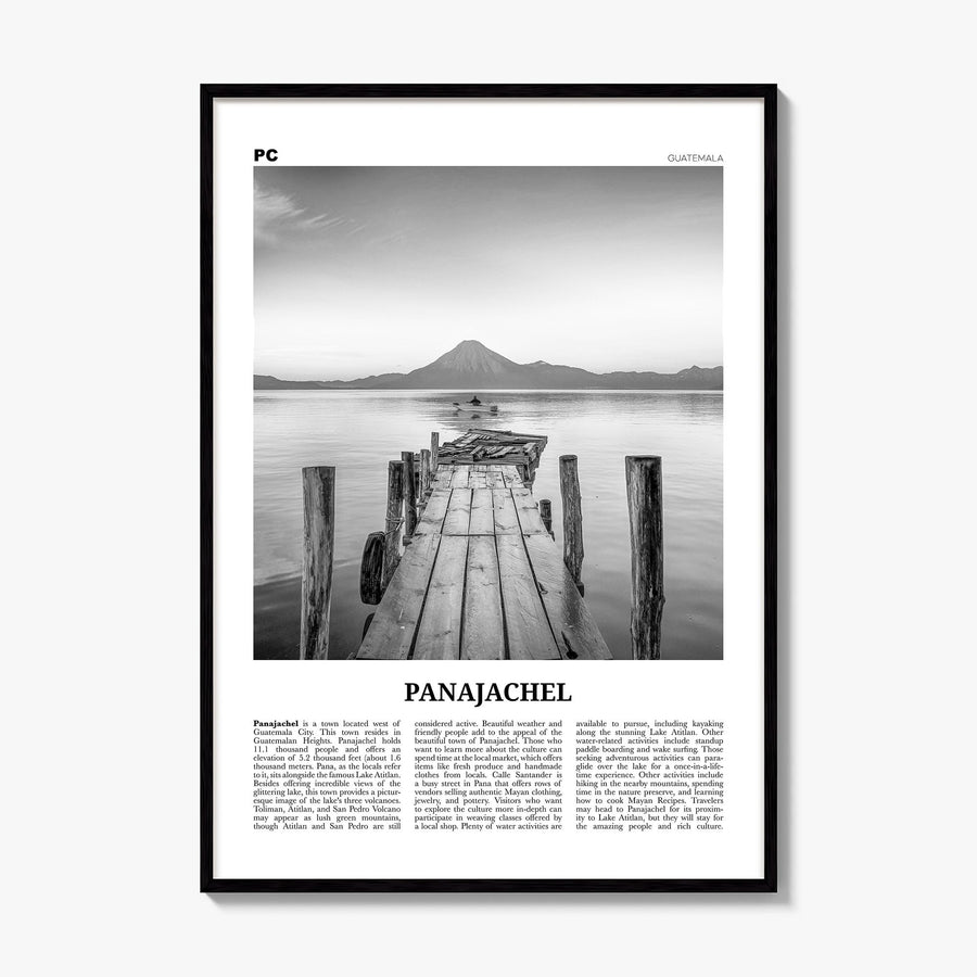 Panajachel Newspaper Poster, framed poster mockup