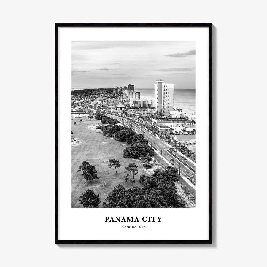 Panama City, Florida Classic Poster, framed poster mockup