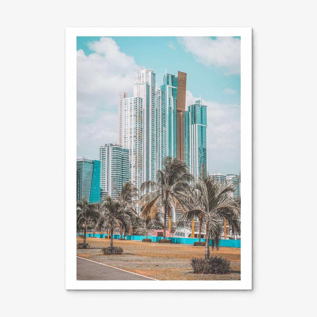 Panama City, Panama Photo Poster, print only (unframed), white border