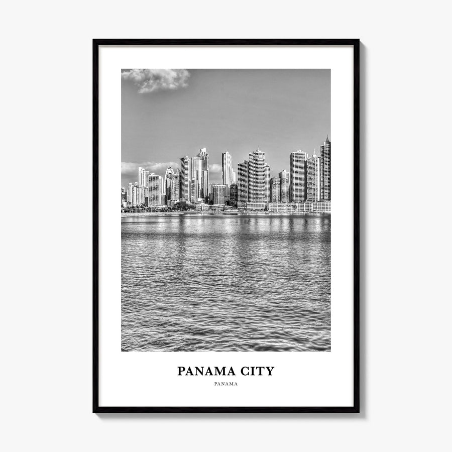 Panama City, Panama Classic No 2 Poster, framed poster mockup