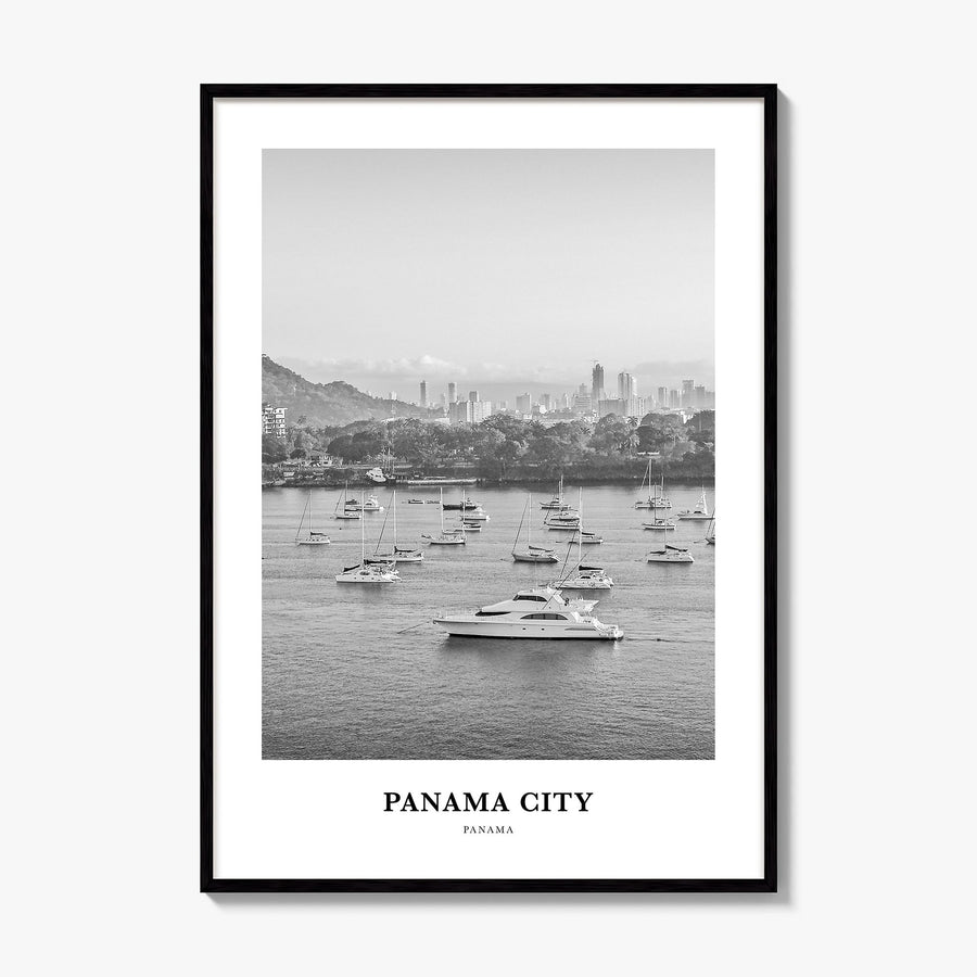 Panama City, Panama Classic No 3 Poster, framed poster mockup