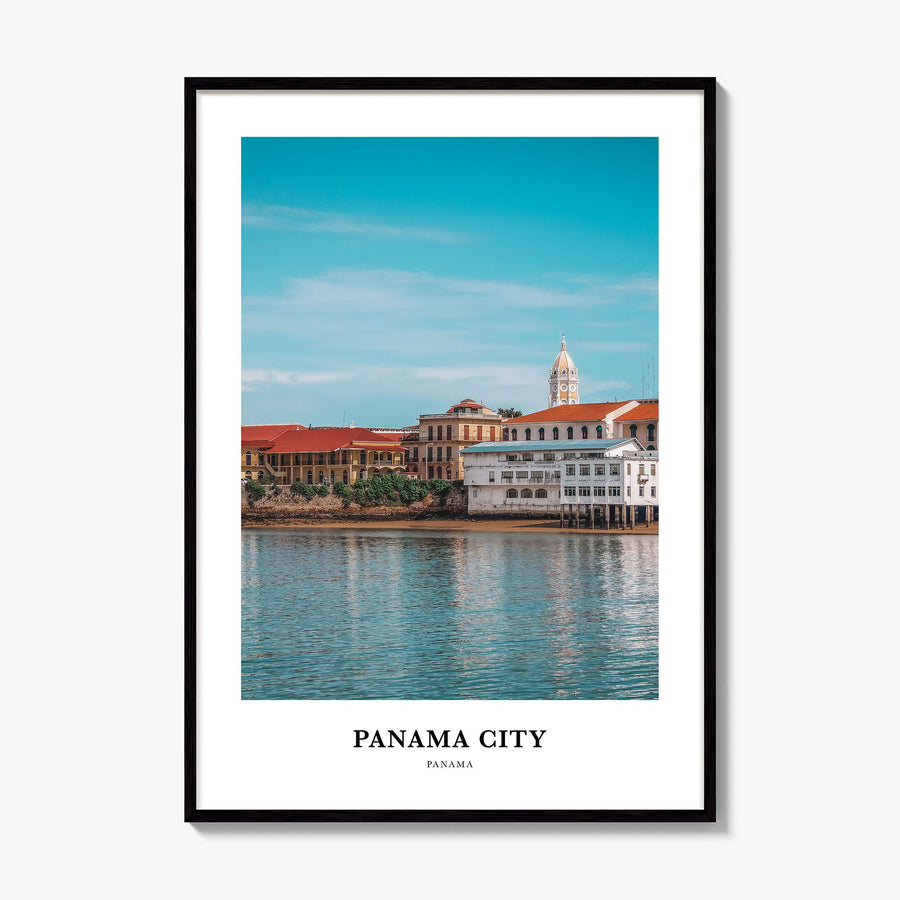 Panama City, Panama Classic No 2 Poster, framed poster mockup