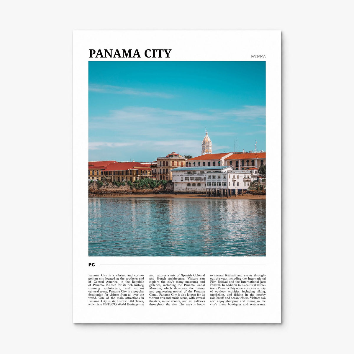 Panama City, Panama Travel No 2 Poster, print only (unframed)