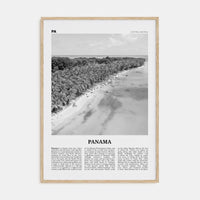 Panama No 3 Poster Natural Wood / 8x12 in Nbourhood Travel B&W Poster