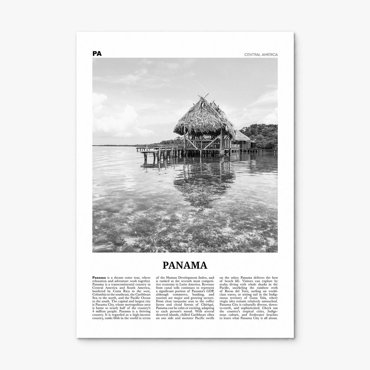 Panama Newspaper No 2 Poster, print only (unframed)