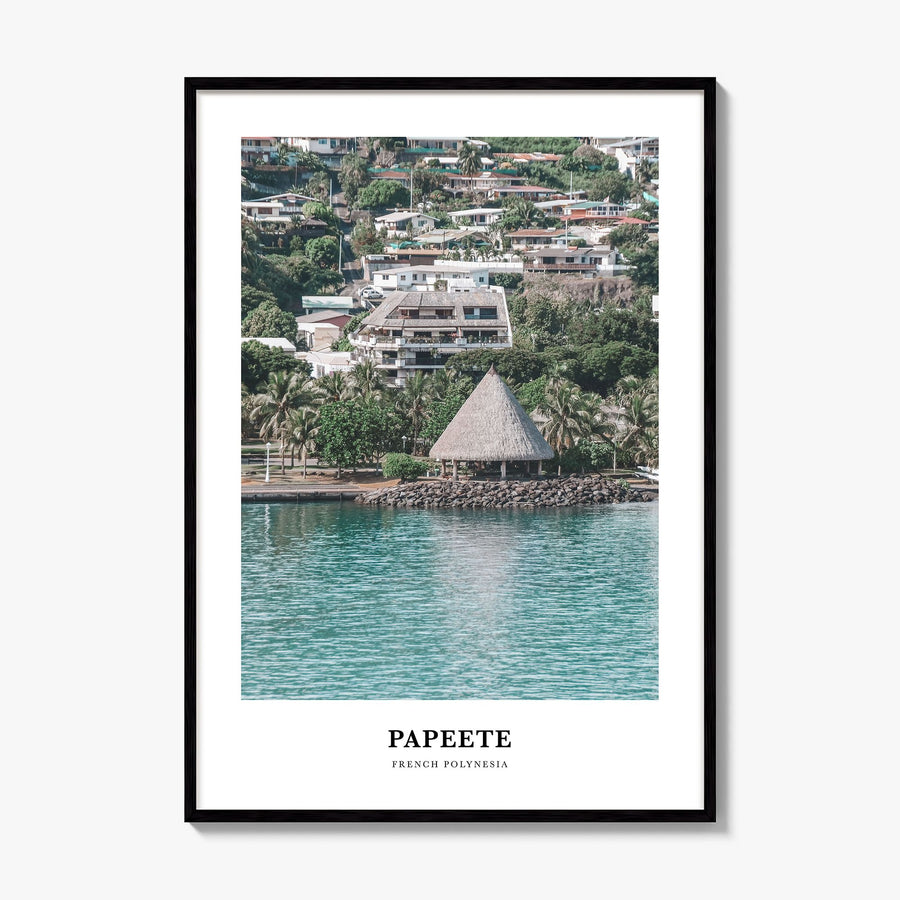 Papeete Classic Poster, framed poster mockup